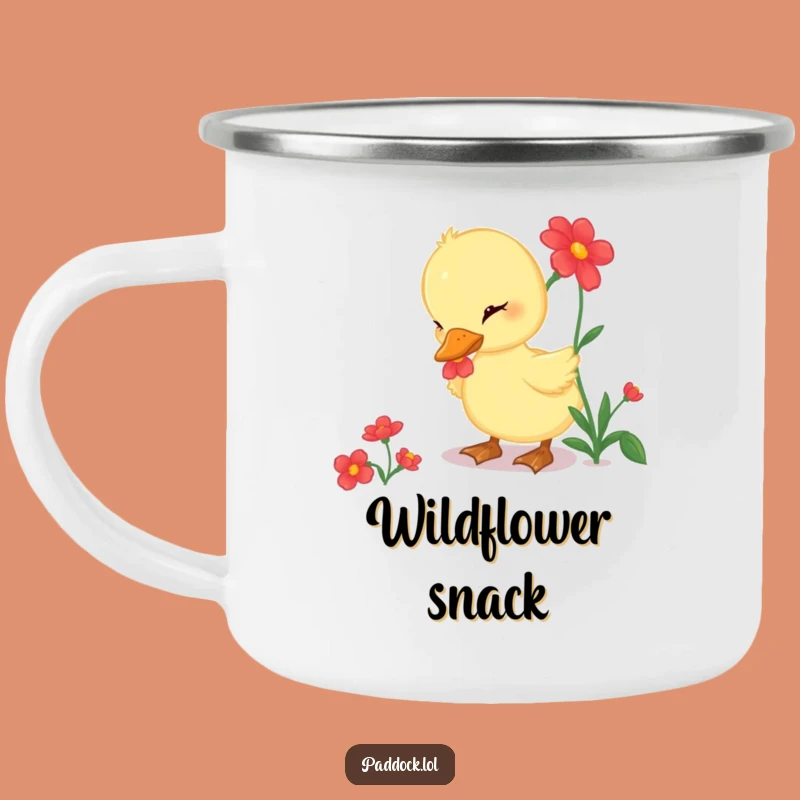 Durable Funny Duckling Flower Camping Mug - Outdoor Nature Gift