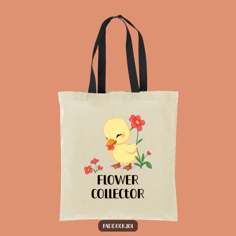 Funny Duckling Flower Tote Bag - Stylish & Cute Nature Gift